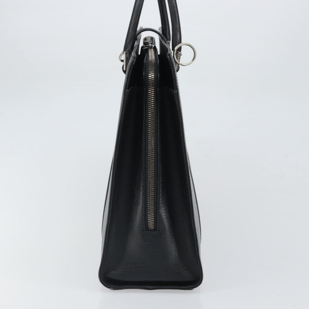 Gucci Vintage Handbag Leather Black Leather Handbag (Authentic Pre-Loved)