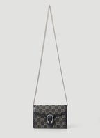 Gucci Dionysus GG Mini Shoulder Bag Cotton Black Denim Handbag Purse Italy NEW