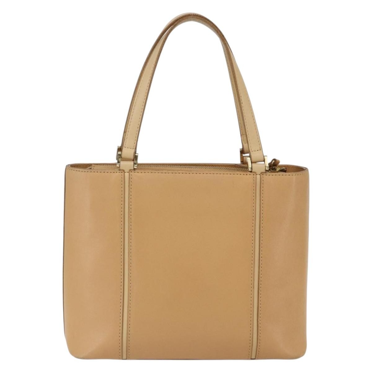 Burberry Vintage Handbag Leather Beige Leather Handbag (Authentic Pre-Loved)