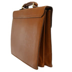 Burberry Dk88 Briefcase Bag Leather Brown Leather Briefcase Bag (Pre-Loved)