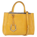 Fendi 2Jours Bag Leather Yellow Leather Handbag (Authentic Pre-Loved)
