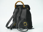 Gucci Gucci Bamboo Backpack Daim Black Suede Backpack Bag (Authentic Pre-Loved)
