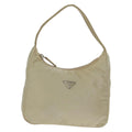 Prada Hobo Tessuto Beige Nylon Handbag (Authentic Pre-Loved)
