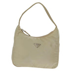 Prada Hobo Tessuto Beige Nylon Handbag (Authentic Pre-Loved)