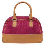Celine Vintage Macadam Handbag C Macadam Suede Purple Suede Handbag (Authentic Pre-Loved)