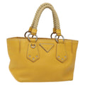 Prada Vintage Handbag Leather Yellow Leather Handbag (Authentic Pre-Loved)