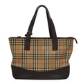 Burberry Nova Check Handbag Nova Check Canvas And Leather Beige Canvas Handbag (Authentic Pre-Loved)