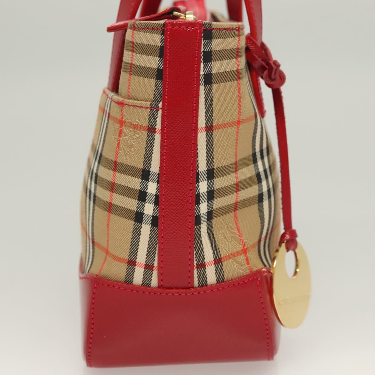 Burberry Nova Check Handbag Nova Check Canvas And Leather Beige Canvas Handbag (Authentic Pre-Loved)
