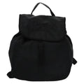 Prada Flap Drawstring Backpack Tessuto Black Nylon Backpack Bag (Authentic Pre-Loved)