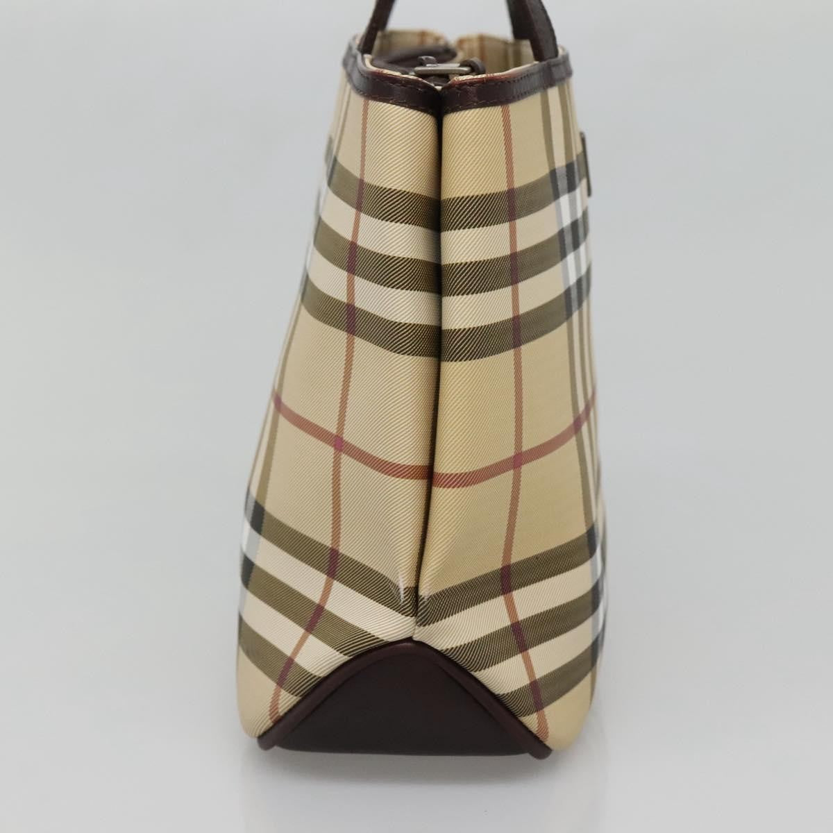 Burberry Nova Check Handbag Nova Check Canvas Beige Canvas Handbag (Authentic Pre-Loved)