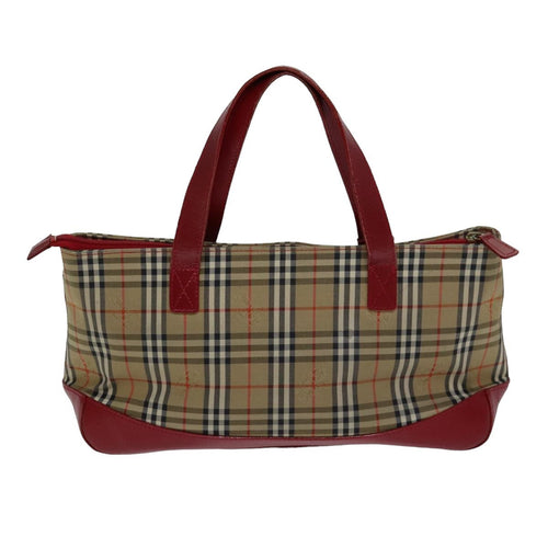 Burberry Nova Check Handbag Nova Check Canvas Beige Canvas Handbag (Authentic Pre-Loved)