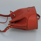 Gucci Bright Bucket Bag Diamante Leather Orange Leather Bag (Authentic Pre-Loved)