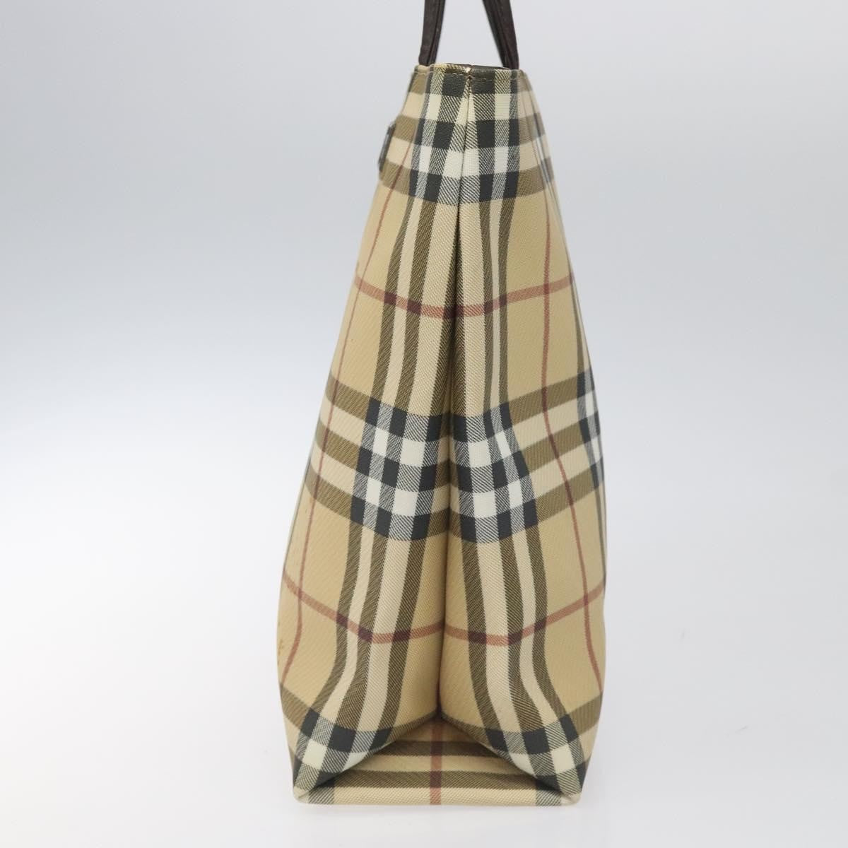 Burberry Nova Check Handbag Nova Check Canvas Beige Canvas Handbag (Authentic Pre-Loved)