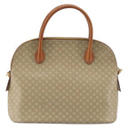 Celine Vintage Macadam Handbag Canvas And Leather Beige Canvas Handbag (Authentic Pre-Loved)