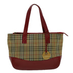 Burberry Nova Check Handbag Nova Check Canvas Beige Canvas Handbag (Authentic Pre-Loved)