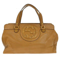 Gucci Blondie Satchel Leather Brown Leather Handbag (Authentic Pre-Loved)