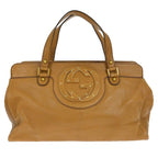 Gucci Blondie Satchel Leather Brown Leather Handbag (Authentic Pre-Loved)