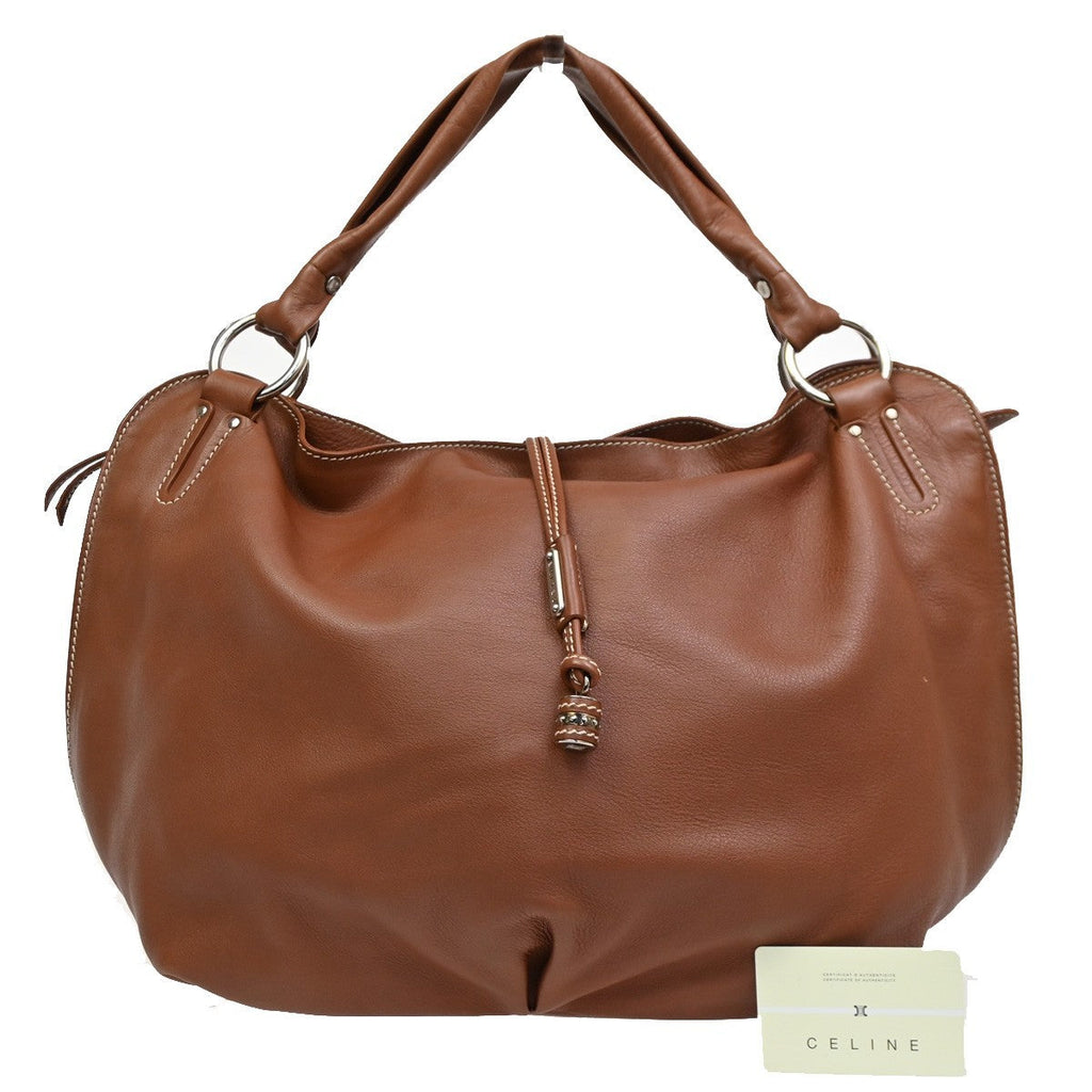 Celine Bittersweet Leather Brown Leather Handbag (Pre-Loved)