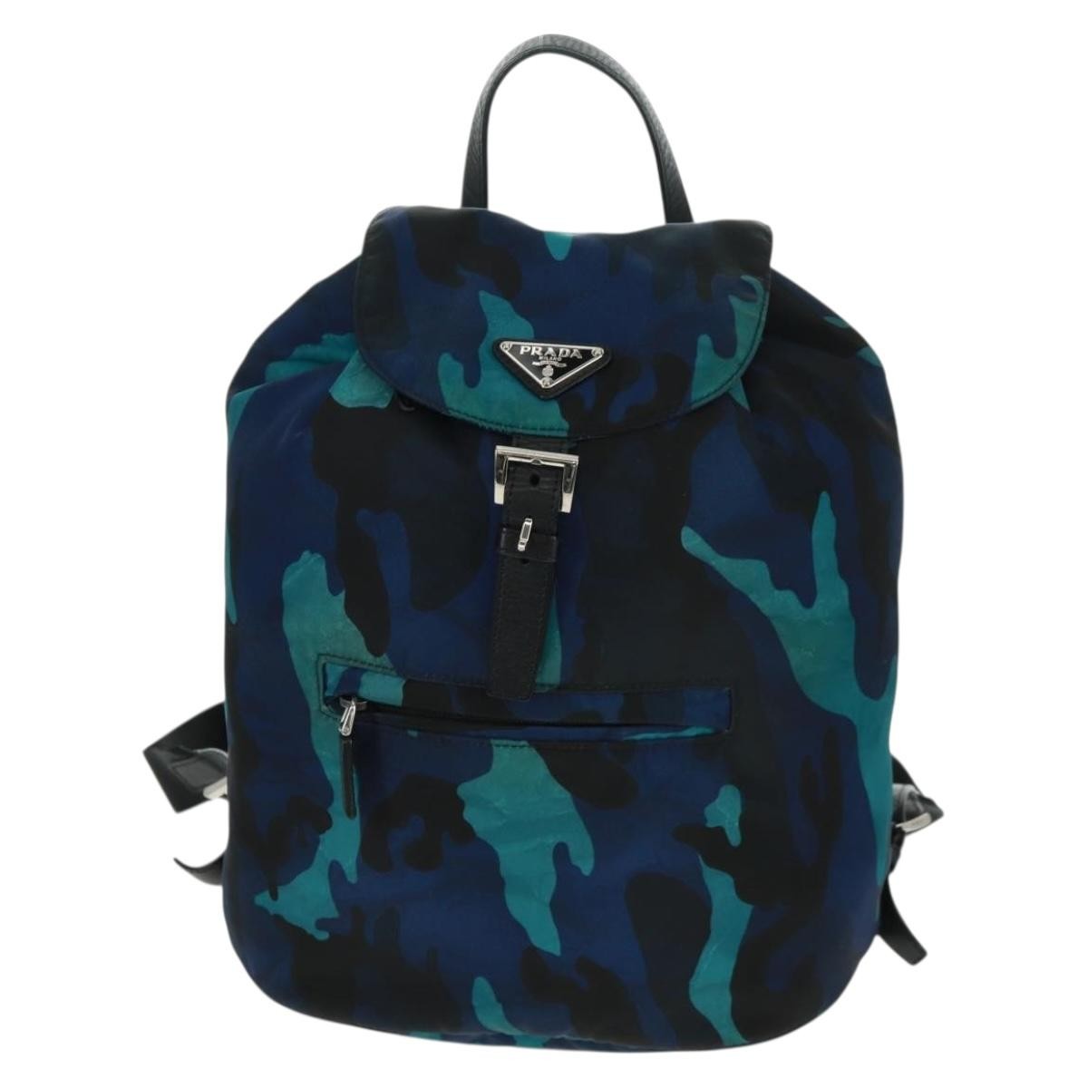 Prada Camouflage Backpack Tessuto Multicolour Nylon Backpack Bag (Authentic Pre-Loved)