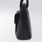 Celine Circle Logo Handbag Leather Black Leather Bag (Authentic Pre-Loved)