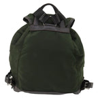 Prada Double Front Pocket Backpack Tessuto Khaki Nylon Backpack Bag (Authentic Pre-Loved)