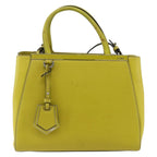 Fendi 2Jours Bag Leather Yellow Leather Handbag (Authentic Pre-Loved)