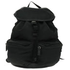 Prada Double Front Pocket Backpack Tessuto Black Nylon Backpack Bag (Authentic Pre-Loved)