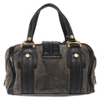 Gucci Aviatrix Satchel Suede Black Suede Handbag (Authentic Pre-Loved)