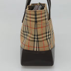 Burberry Nova Check Handbag Nova Check Canvas And Leather Beige Canvas Handbag (Authentic Pre-Loved)