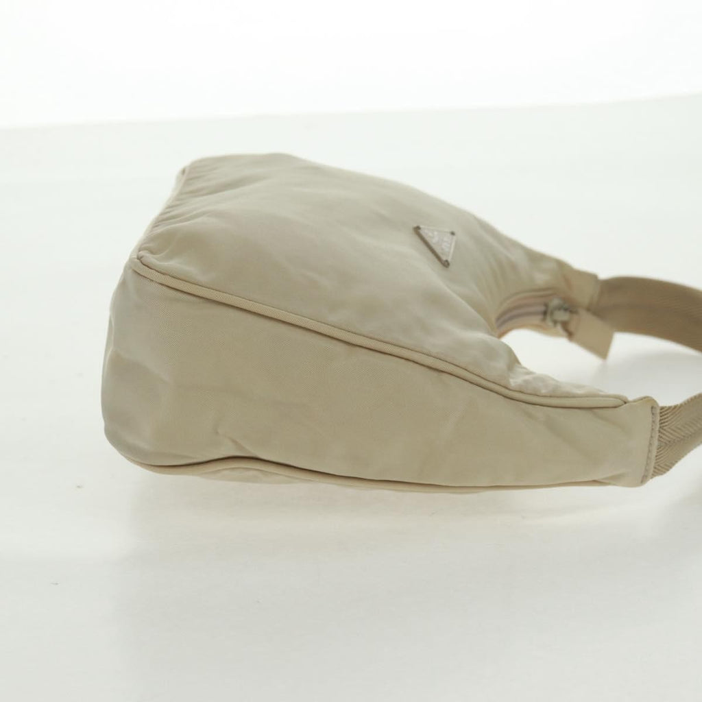 Prada Hobo Tessuto Beige Nylon Handbag (Authentic Pre-Loved)