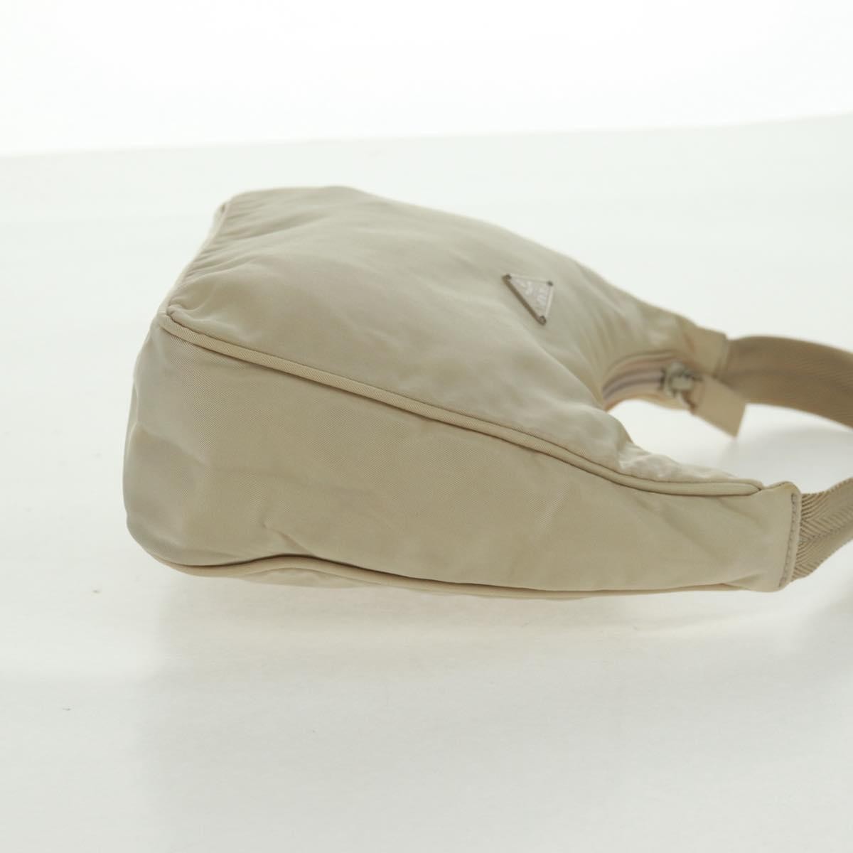 Prada Hobo Tessuto Beige Nylon Handbag (Authentic Pre-Loved)