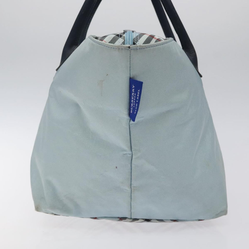 Burberry Nova Check Blue Label Nylon Blue Nylon Handbag (Authentic Pre-Loved)