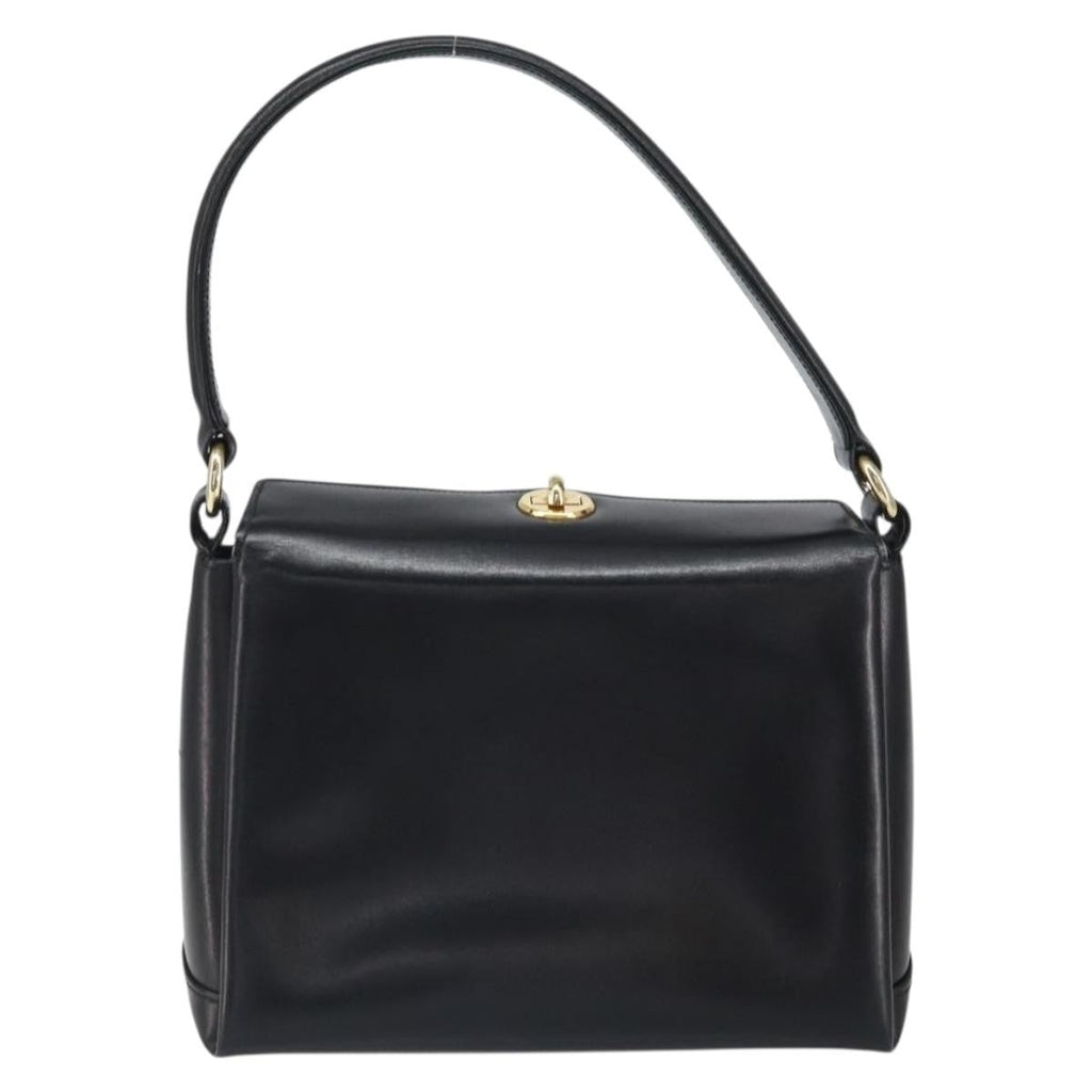 Gucci Vintage Handbag Leather Black Leather Handbag (Authentic Pre-Loved)