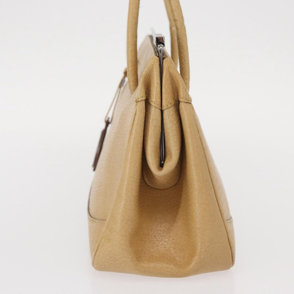 Gucci Vintage Handbag Leather Beige Leather Handbag (Authentic Pre-Loved)