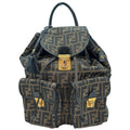 Fendi Fendi Backpack Daypack Zucca Canvas Brown Canvas Backpack Bag (Authentic Pre-Loved)