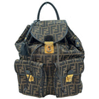 Fendi Fendi Backpack Daypack Zucca Canvas Brown Canvas Backpack Bag (Authentic Pre-Loved)