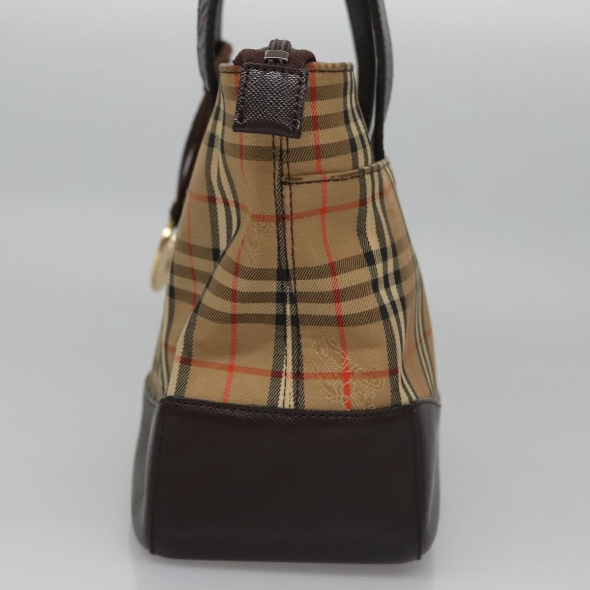 Burberry Nova Check Handbag Nova Check Canvas And Leather Beige Canvas Handbag (Authentic Pre-Loved)