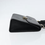 Burberry Vintage Handbag Leather Black Leather Handbag (Authentic Pre-Loved)