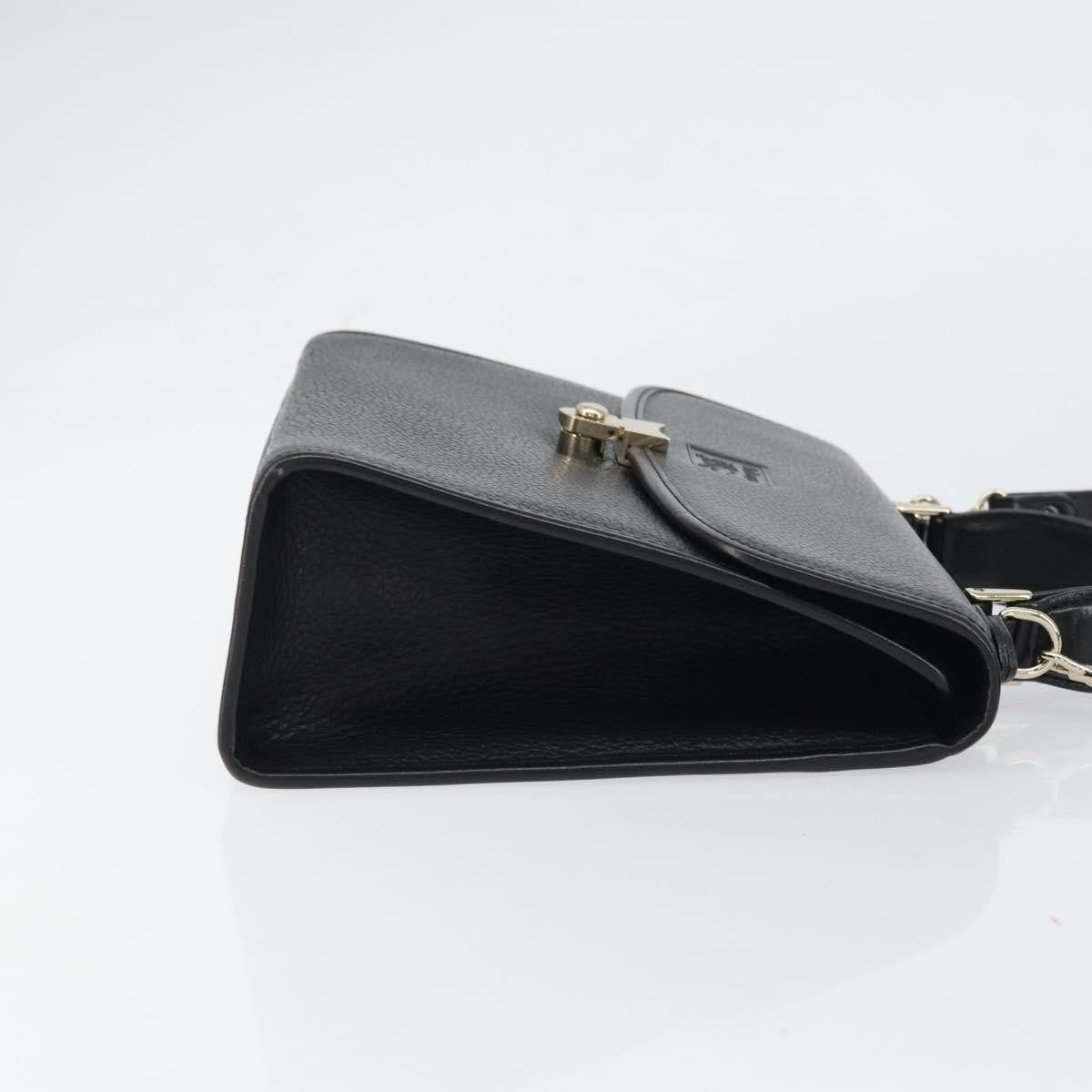 Burberry Vintage Handbag Leather Black Leather Handbag (Authentic Pre-Loved)