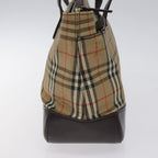 Burberry Nova Check Handbag Nova Check Canvas And Leather Beige Canvas Handbag (Authentic Pre-Loved)