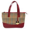 Burberry Nova Check Handbag Nova Check Canvas And Leather Beige Canvas Handbag (Authentic Pre-Loved)