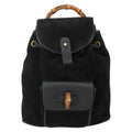 Gucci Gucci Bamboo Backpack Daim Black Denim_Jeans Backpack Bag (Authentic Pre-Loved)