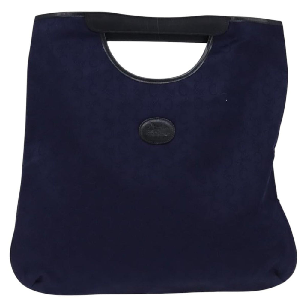 Celine C Sulky Handbag Canvas Navy Canvas Handbag (Authentic Pre-Loved)