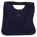 Celine C Sulky Handbag Canvas Navy Canvas Handbag (Authentic Pre-Loved)