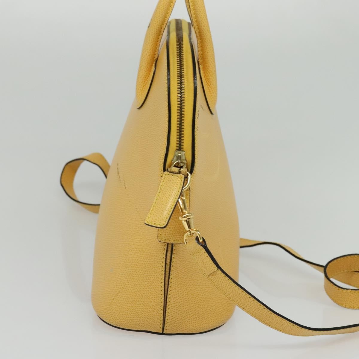 Celine Handbag Leather Yellow Leather Handbag (Authentic Pre-Loved)