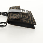 Fendi Baguette Convertible Belt Bag Zucca Canvas Black Canvas Bag (Authentic Pre-Loved)