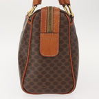 Celine Vintage Macadam Handbag Canvas And Leather Brown Canvas Handbag (Authentic Pre-Loved)