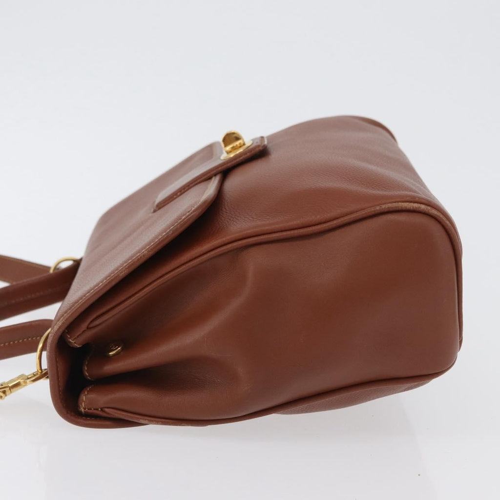 Gucci Vintage Handbag Leather Brown Leather Handbag (Authentic Pre-Loved)