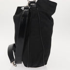 Gucci Vintage Bamboo Handle Bag Nylon Black Nylon Handbag (Authentic Pre-Loved)