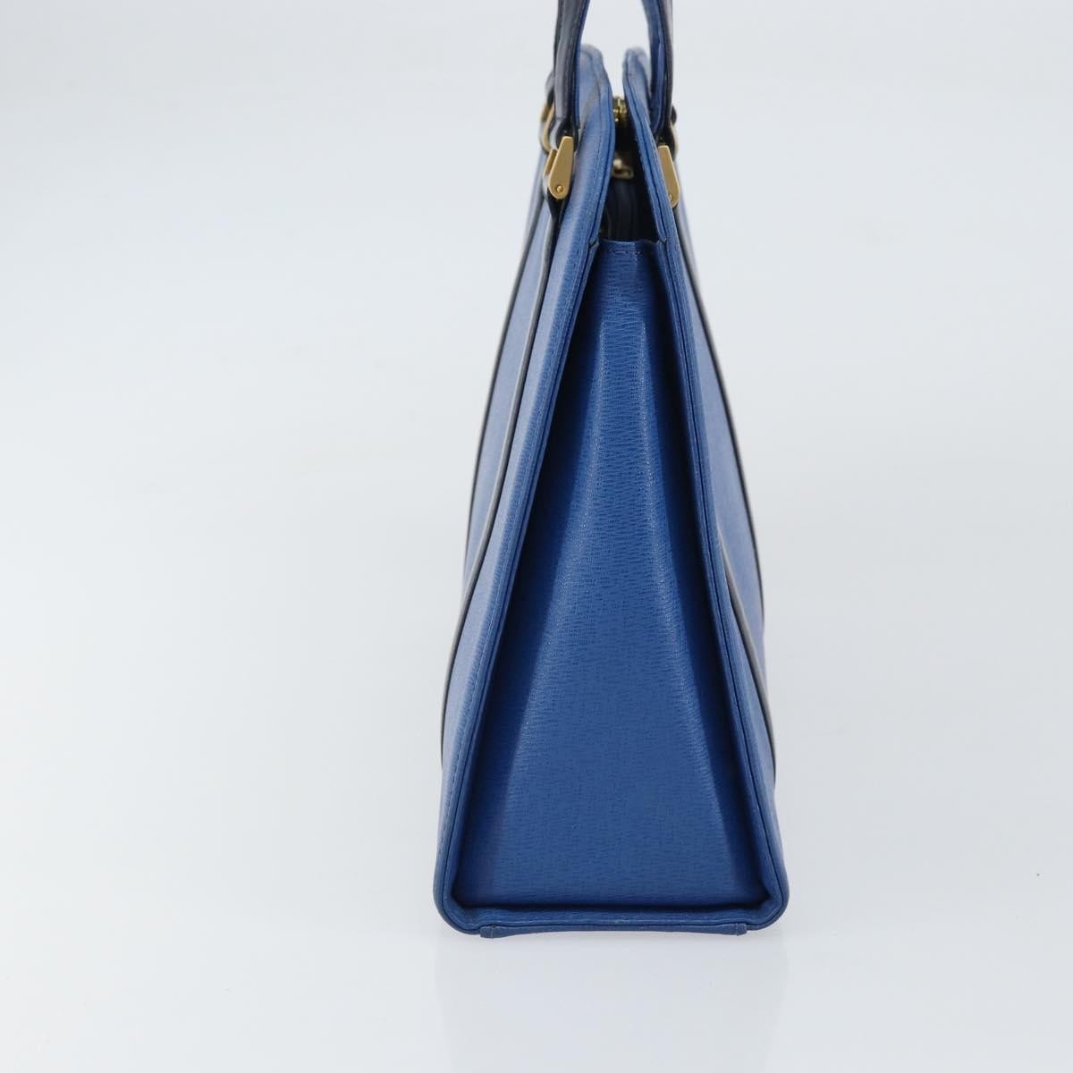 Burberry Vintage Handbag Leather Blue Leather Handbag (Authentic Pre-Loved)